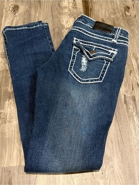 JCJQ Women’s Western Style Big Stitch Jeans SZ 5